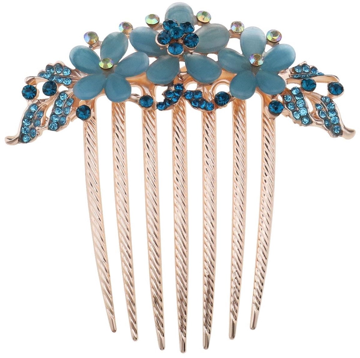 Dailygoods- Haaraccessoires Strass Bloem - Haar Kam - Decoratief