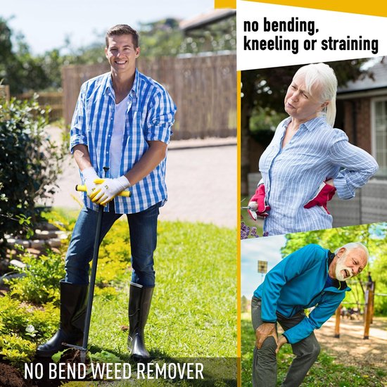 Dailygoods- Onkruidtrekker 102cm - Handmatige Onkruidtrekker - Tuinhandschoenen - Chemisch Vrij - Comfortabel Gebruik - Eenvoudig Onkruid Verwijderen - Onkruidverwijderaar van Dailygoods — afbeelding 2
