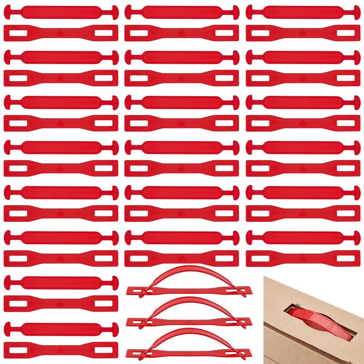 Dailygoods- Doosgrepen 120 Sets - Verhuisbanden - Handgrepen - Vervangende Handvatten - Kartonnen Dozen - Hoogwaardig Kunststof
