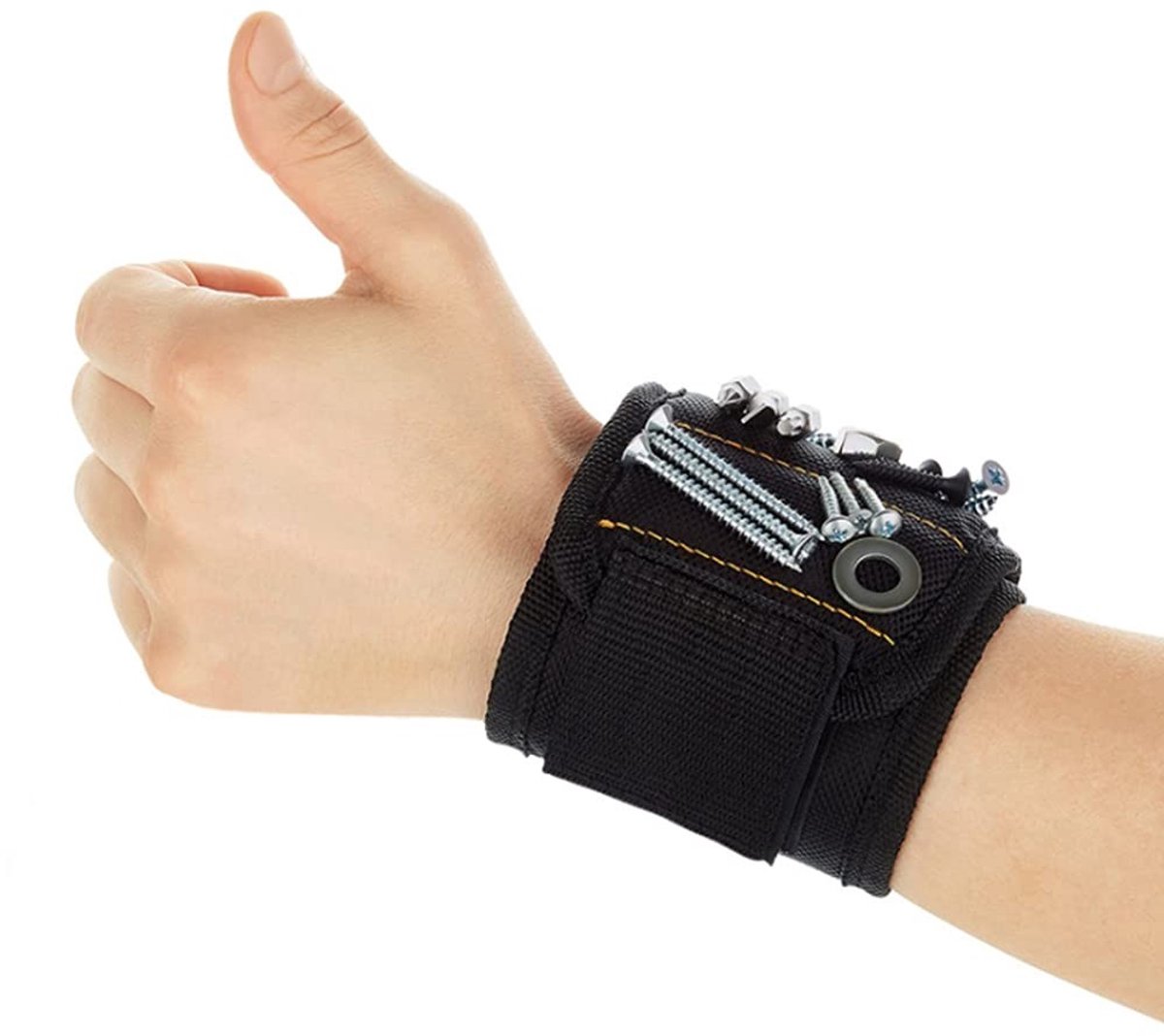Dailygoods- Polsbandjes Magnetisch - Verstelbaar - Gereedschap Houder - Hypoallergeen - 1680D Ballistisch Polyester - Handig voor Werk - Gereedschapsband