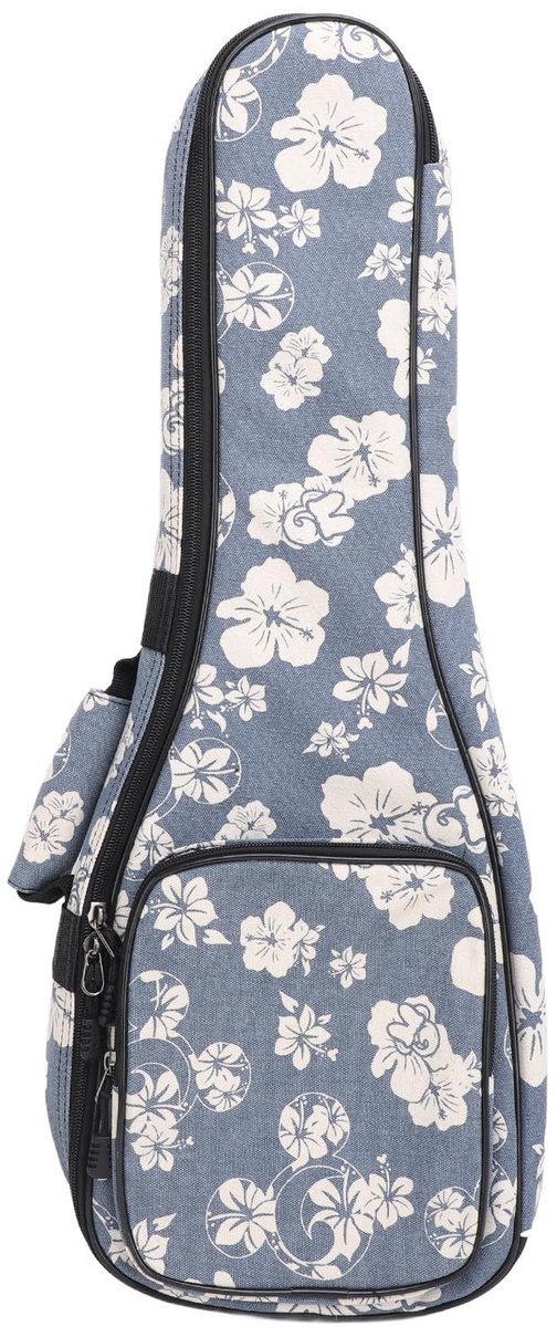 Dailygoods- Ukelele-koffertas Grote Capaciteit - Schuimbinnenvoering - Verstelbare Schouderbanden - Duurzaam Nylon - Dual Zipper Design - Betrouwbare Bescherming - Ukelele-tas
