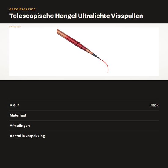 Shopcentral - Telescopische Hengel - Ultralichte Visspullen - Handzaam en Stevig - Glas en Staal - Voor Zoetwatervissen - Ideaal voor Volwassenen van Shopcentral — afbeelding 3
