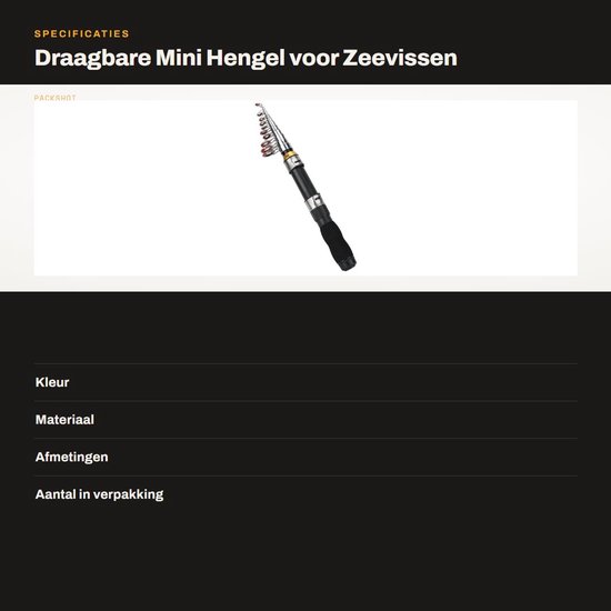 Dailygoods- IJs Hengel 1 m - Draagbare Hengel - Antislip Handvat - Duurzaam Staal - Voor IJsvisserij - EAV-Materiaal - Vishengel van Dailygoods — afbeelding 2