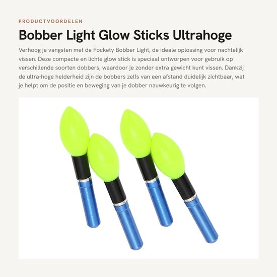 Dailygoods - Bobber Light - Glow Sticks - Ultrahoge helderheid - Groente - Nachtvissen - Compact en lichtgewicht - Geschikt voor alle visdobbers - Kle van Dailygoods — afbeelding 4