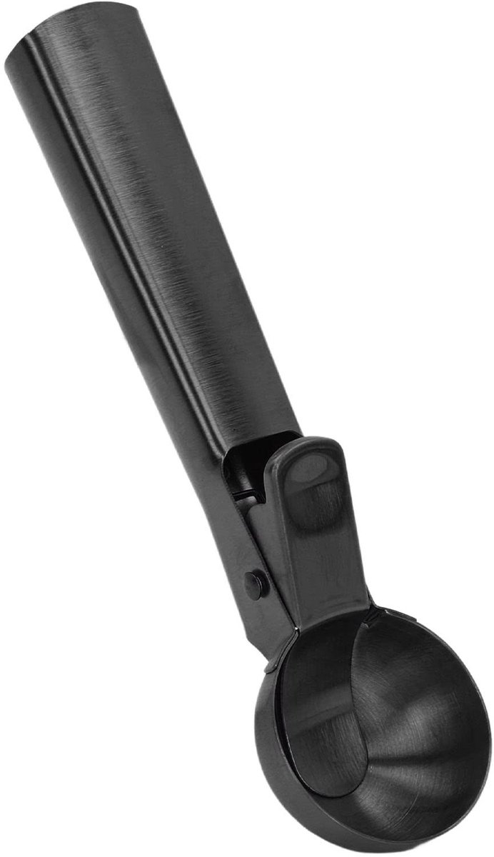 Dailygoods- IJsschep Vaatwasmachinebestendig - Roestvrijstalen IJsballenschep - Ergonomische Handgreep - Antiaanbakrand - Gemakkelijk te Gebruiken - Comfortabel in Gebruik - Ijslepel