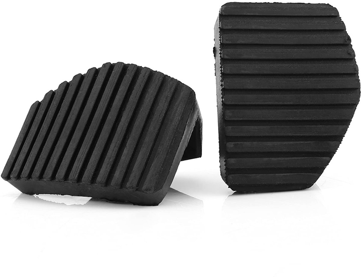 Dailygoods- Koppeling Pedaal Pad - Rempedaal Pad - Rubber - 2 Stuks - Geschikt voor 1007/207/208/301/C3/C4/C5/C6/C8 - Totale grootte 74,5 x 55 x 52,3 mm - Pedal Rubber Cover