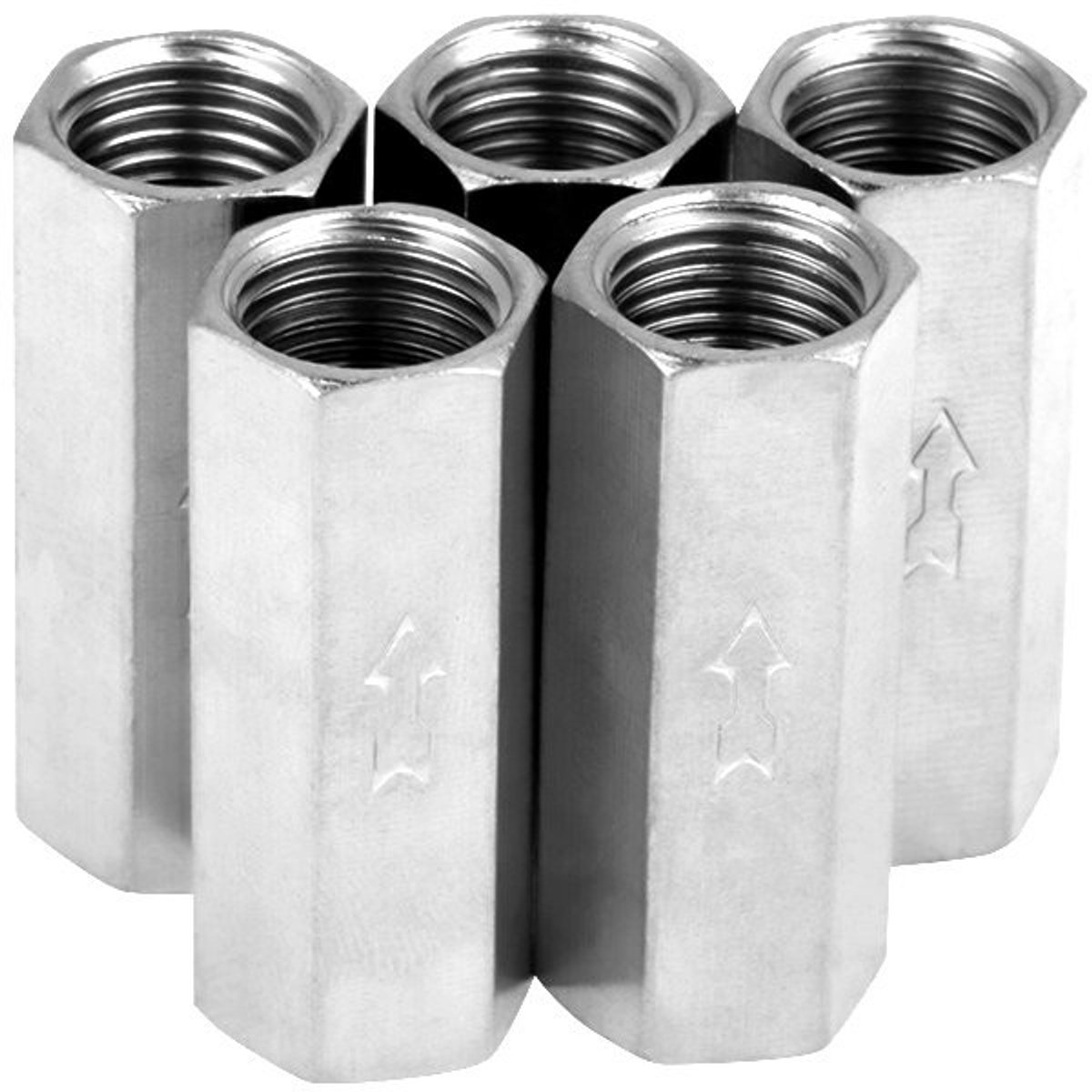 Dailygoods- Luchtterugslagklep 5 Stuks - Koper 1/4 Inch - Hoge Sterkte - Duurzaam - Geschikt voor Lucht - Accessoire voor Machines - Terugslagventiel