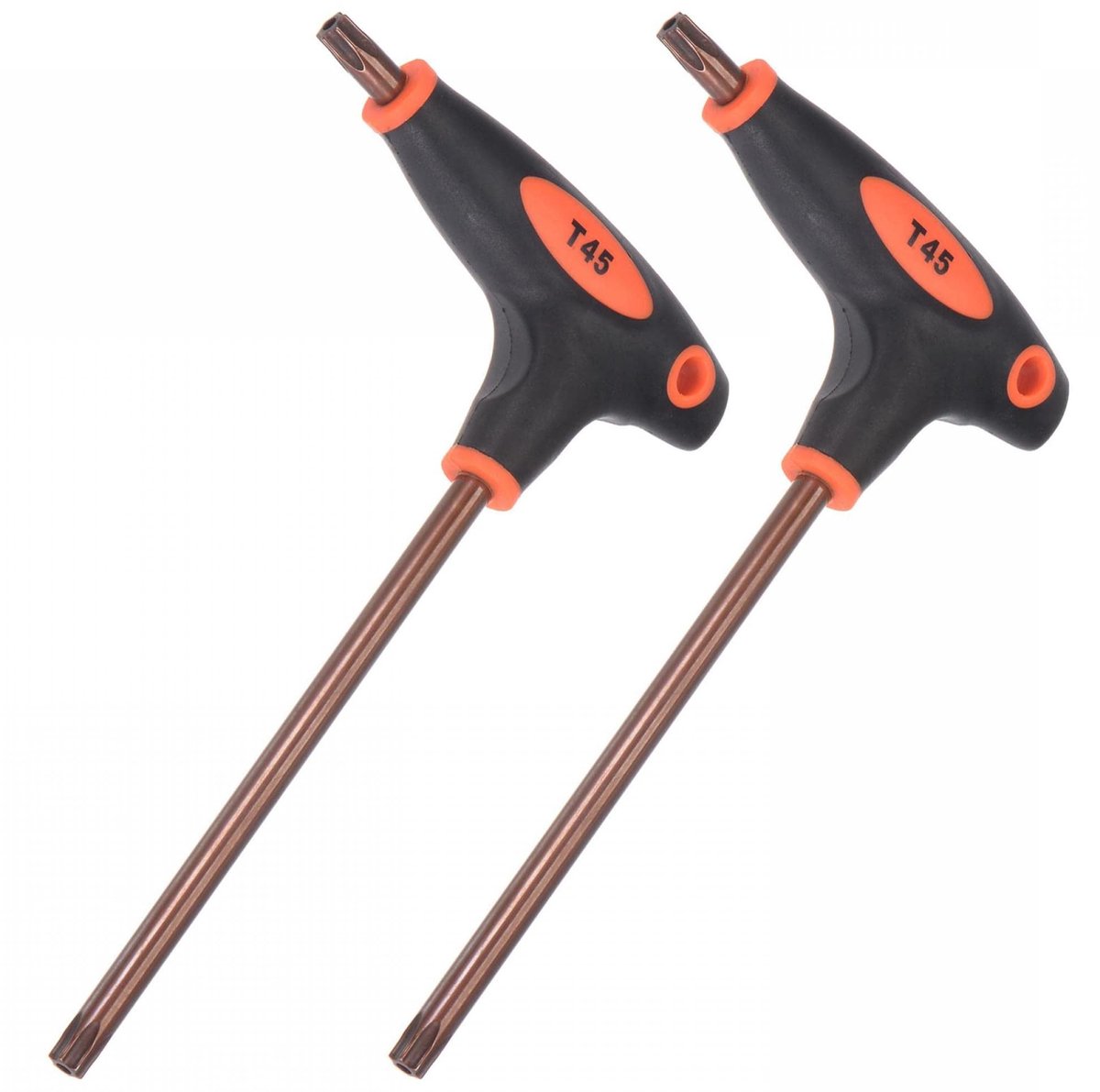 Dailygoods- Torxsleutel T45 - Anti Sabotage - T-handvat - Dual End - Moersleutel - S2 Staal - Set van 2 Stuks
