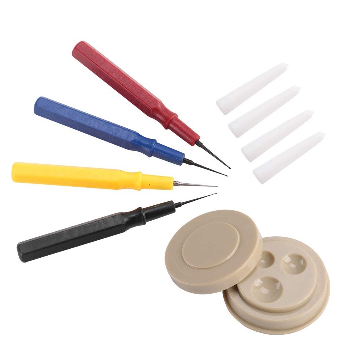 Dailygoods- Horlogereparatieset Volledig uitgerust - Oliekopje - Oliepennen - Kunststof - Draagbaar - Groefontwerp - Horloge Olie