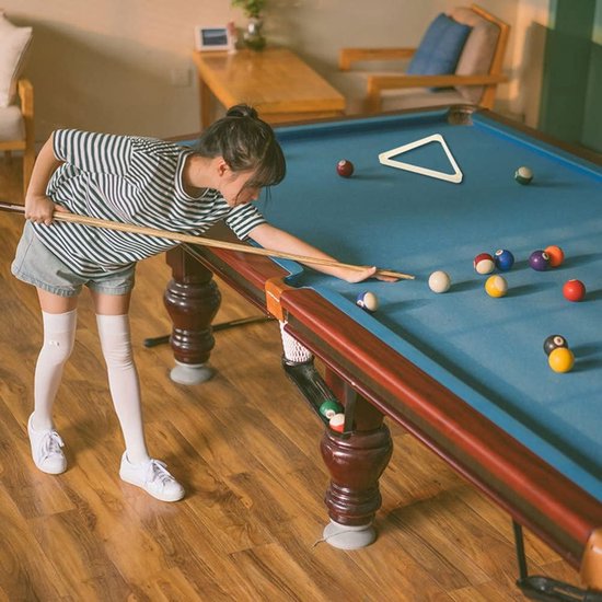 Billiard Ball Racks - Pool Triangle - Spel Organiseren - Duurzaam Plastic - 26.5x26.5cm - Wit Beige — afbeelding 4