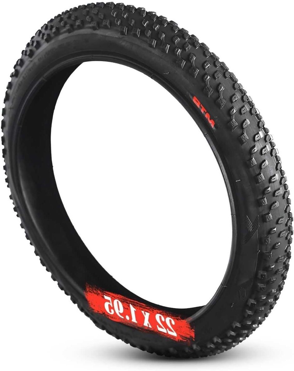 Fietsband - BMX Band Blokband - Dagelijks Woon-Werkverkeer - Antislip en Slijtvast - 22 x 1.95 Inch - Zwart