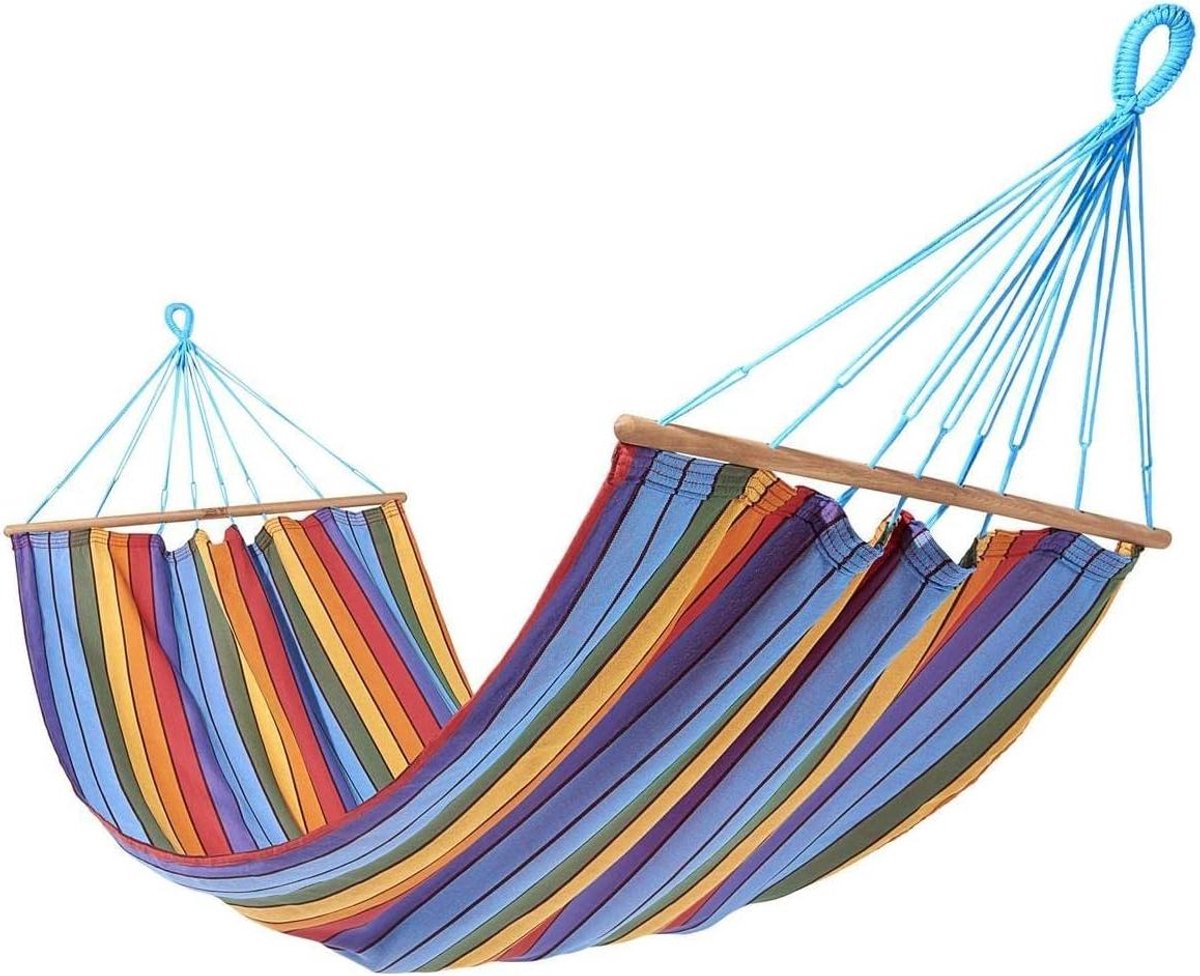Hangmat - Kampeerhangmat - Ontspannen Buiten - FSC Gecertificeerd - 300 x 100 cm - Meerkleurig