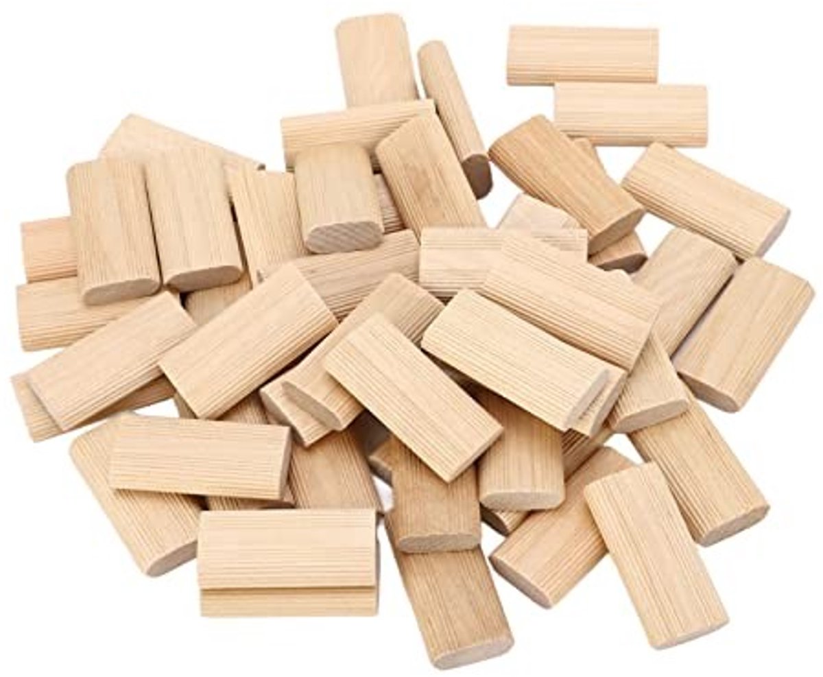 Dailygoods- Tenon 50 Stuks - Houten Deuvels - Massief Beukenhout - Houtbewerking - Meubels Splicing - 10x50mm Afmetingen