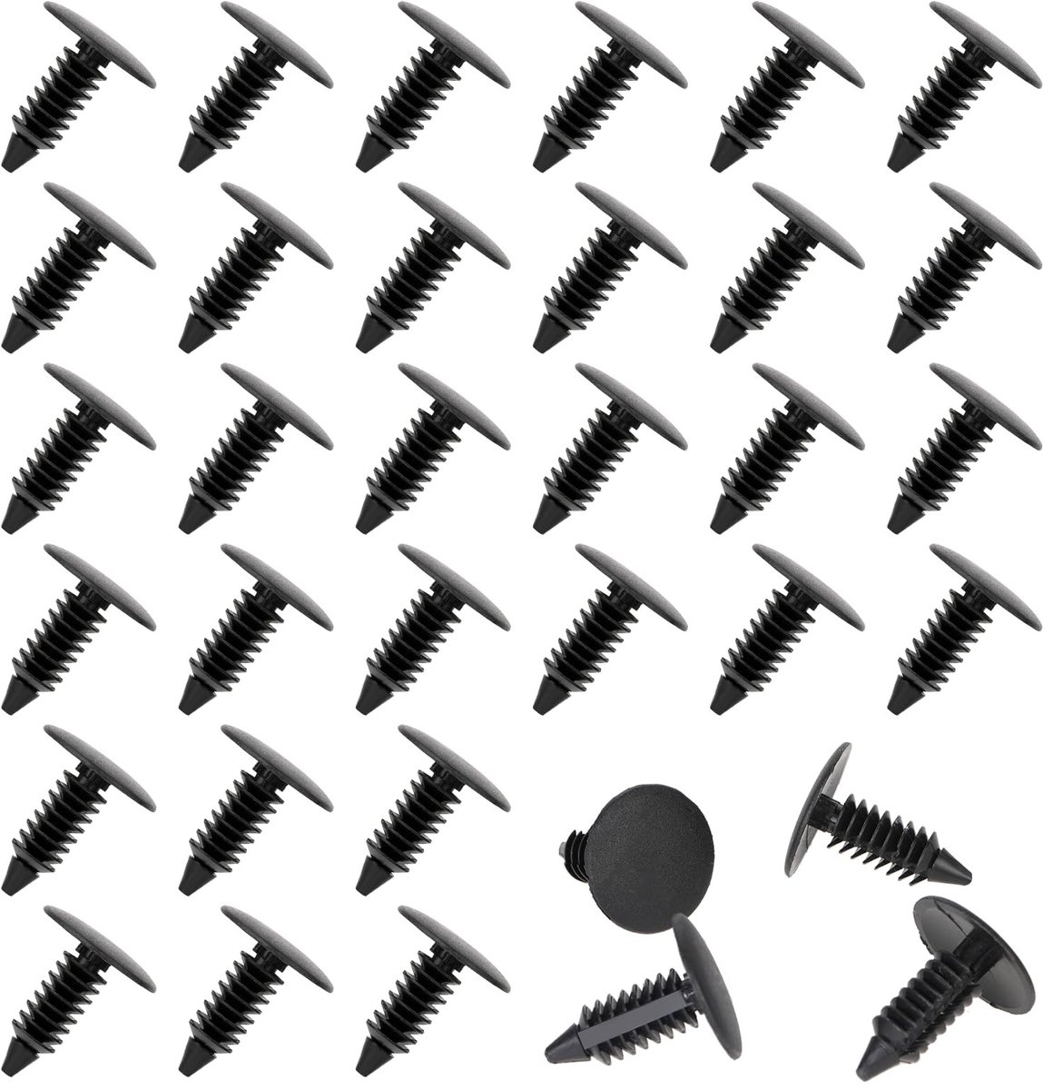 Dailygoods- Honingraatspelden 50 Stuks - Honingraat Bevestigingsnaald - Lasergraveur Accessoires - Kunststof - Zwart - Geschikt voor 7,5 mm Honingraatrooster - Laserbedpinnen