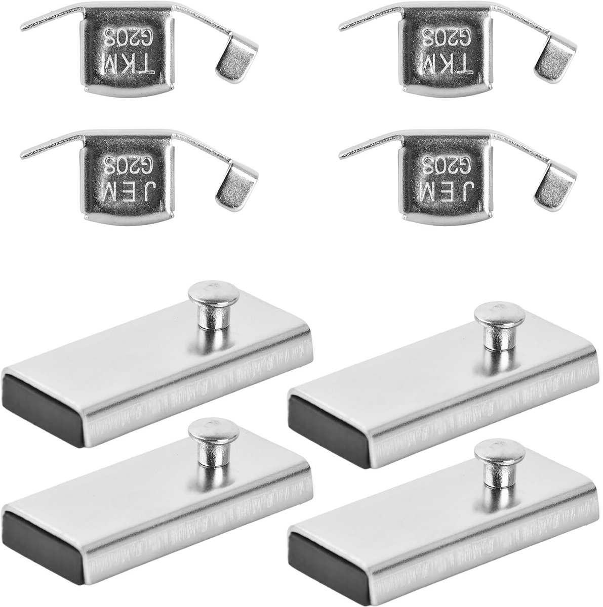 Dailygoods- Naaimachine Accessoires 4 Stuks - Magnetische Naadgeleider - Roestvrij Staal - Sterke Magneten - Verbeterde Nauwkeurigheid - 13 x 7,8 x 4 cm - Naaigeleider