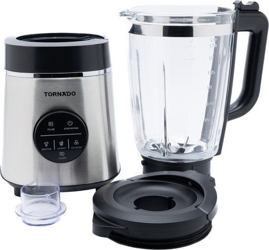 Tornado Power Blender - 1400W, 1.75L Glazen Kan, RVS Behuizing van Merkloos — afbeelding 4