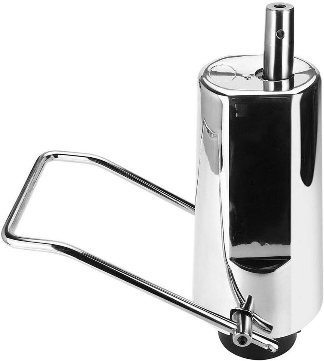 Kappersstoel Pomp - Salon Onderdeel - Stoel Verstellen - Hydraulisch Mechanisme - 38 cm - Zilver