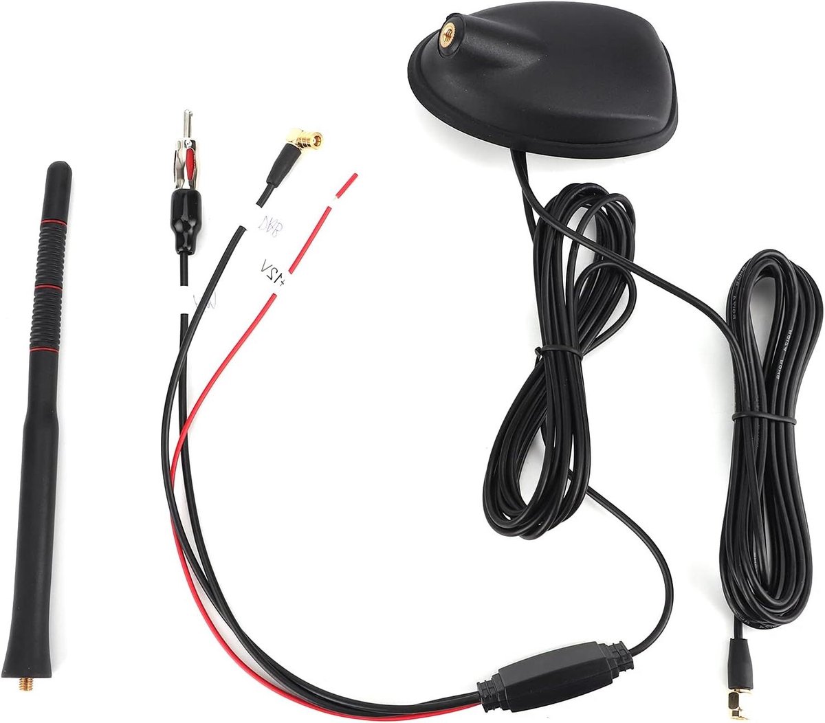 Auto Antenne - Dak Antenne - Digitale Radio - Voedingsindicator - 30 Cm - Zwart