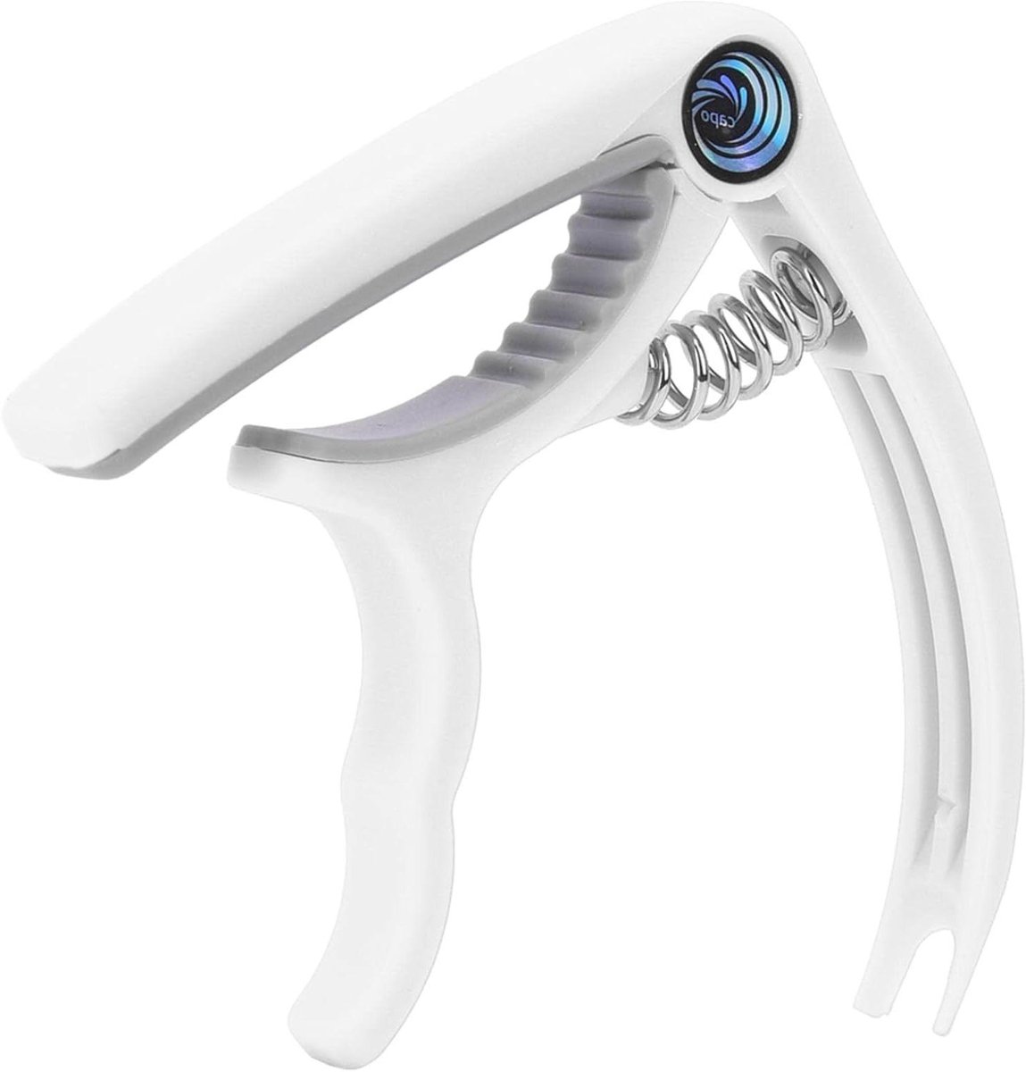 Gitaar Capo - Snaar Accessoire - Muziek Maken - Dubbele Functionaliteit - Klein Formaat - Wit