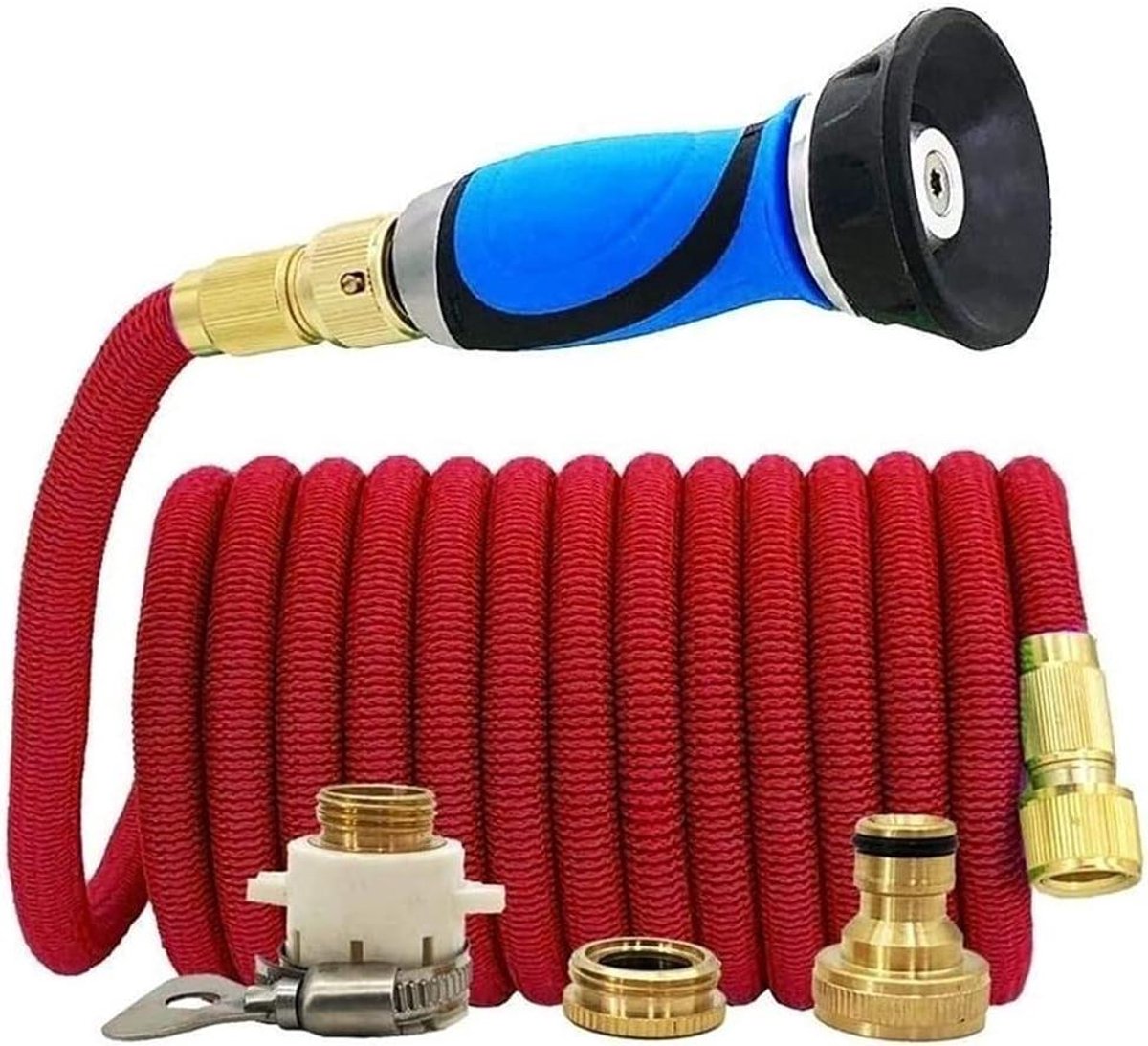 Uitbreidbare Tuinslang - Flexibele Waterslang - Auto Wassen - Anti-Lekkage Ontwerp - Tot 75ft - Blauw