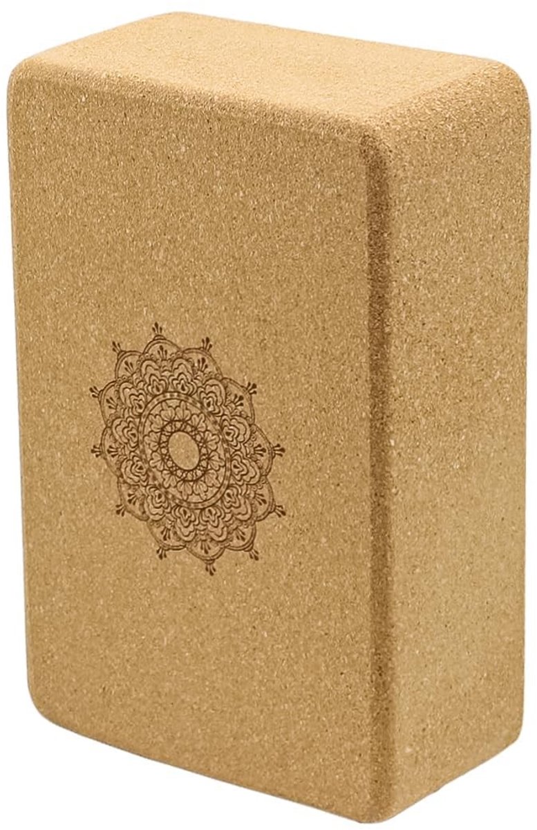 Dailygoods - Dailygoody - Yogablok - Kurk - Milieuvriendelijk yoga-accessoire - 22,5 x 14,5 x 7,5 cm - Ideaal voor yoga en pilates - Stabiliteit en balans