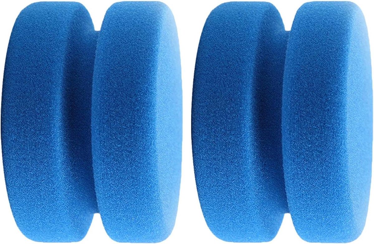 Poetsspons Set - Wax Spons - Auto Onderhoud - Dubbele Laag - 2 Stuks - Blauw