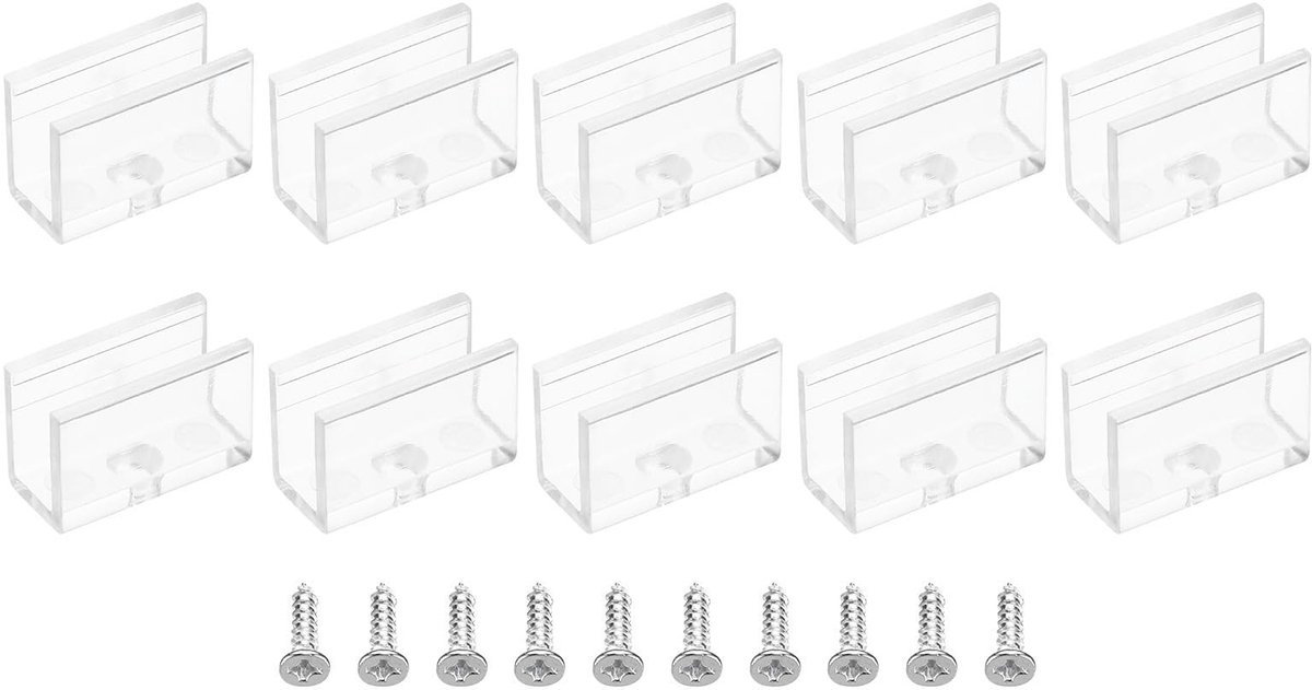 Dailygoods - 40 Stuks LED-Strip Lichtclips met Schroeven voor 5,9-6,4 mm Kabel