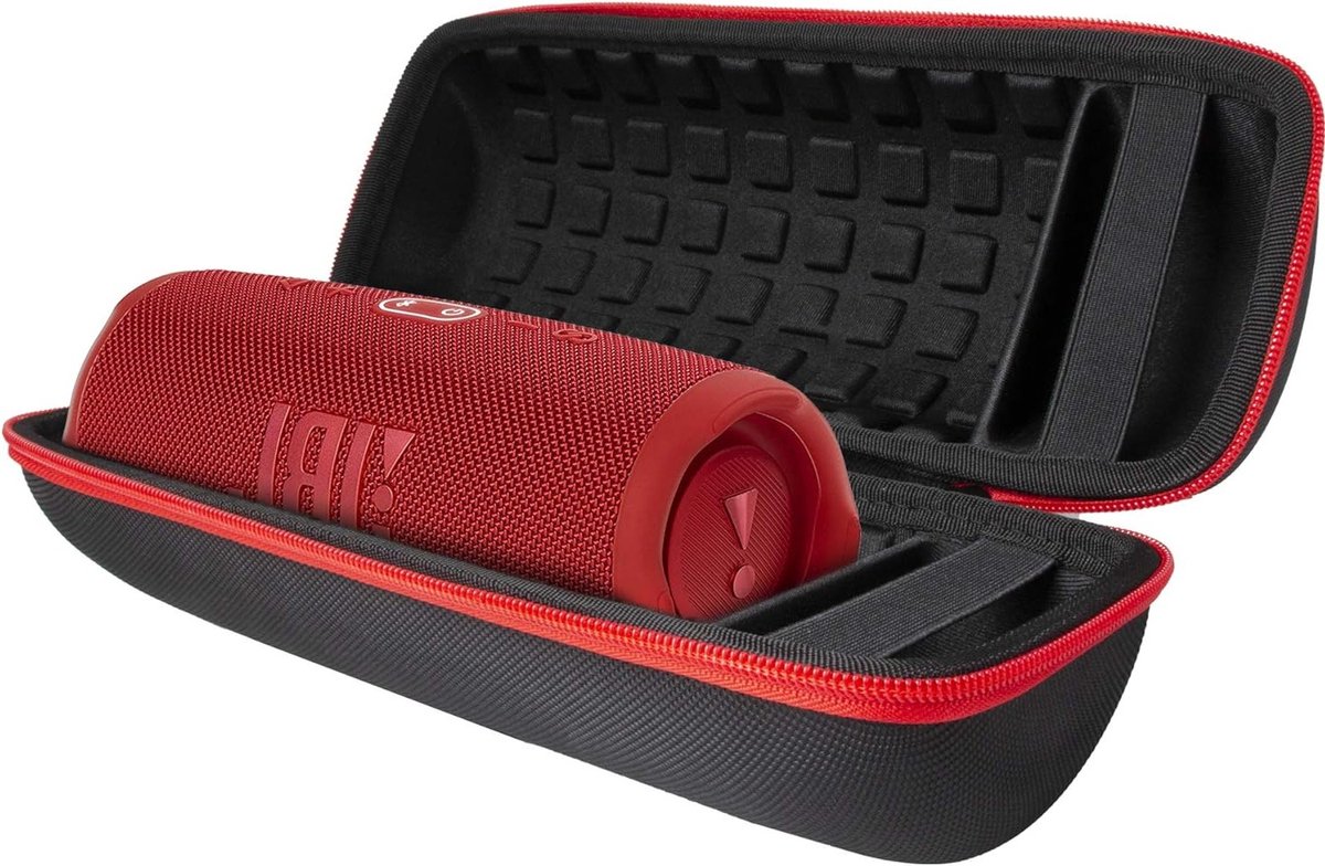 Duurzame Hard Case voor Draagbare Bluetooth Waterproof Speaker, Geschikt voor JBL Charge 4 en Charge 5, Rood