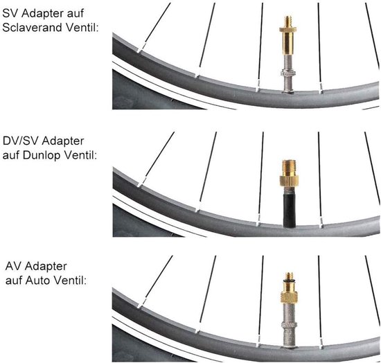 Fiets Pomp Adapter Set - Ventiel Opzetstukken - Banden Oppompen - Complete Assortiment - 10 Stuks - Meerkleurig — afbeelding 2