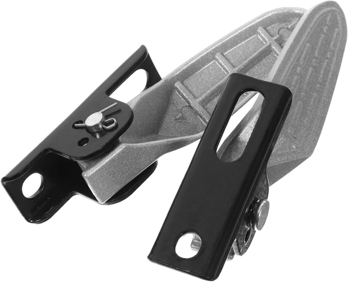 Fietspedalen Achterbank - Fiets Trappers - Extra Zitplaats - Opvouwbaar Antislip - 14 cm Lengte - Zilver