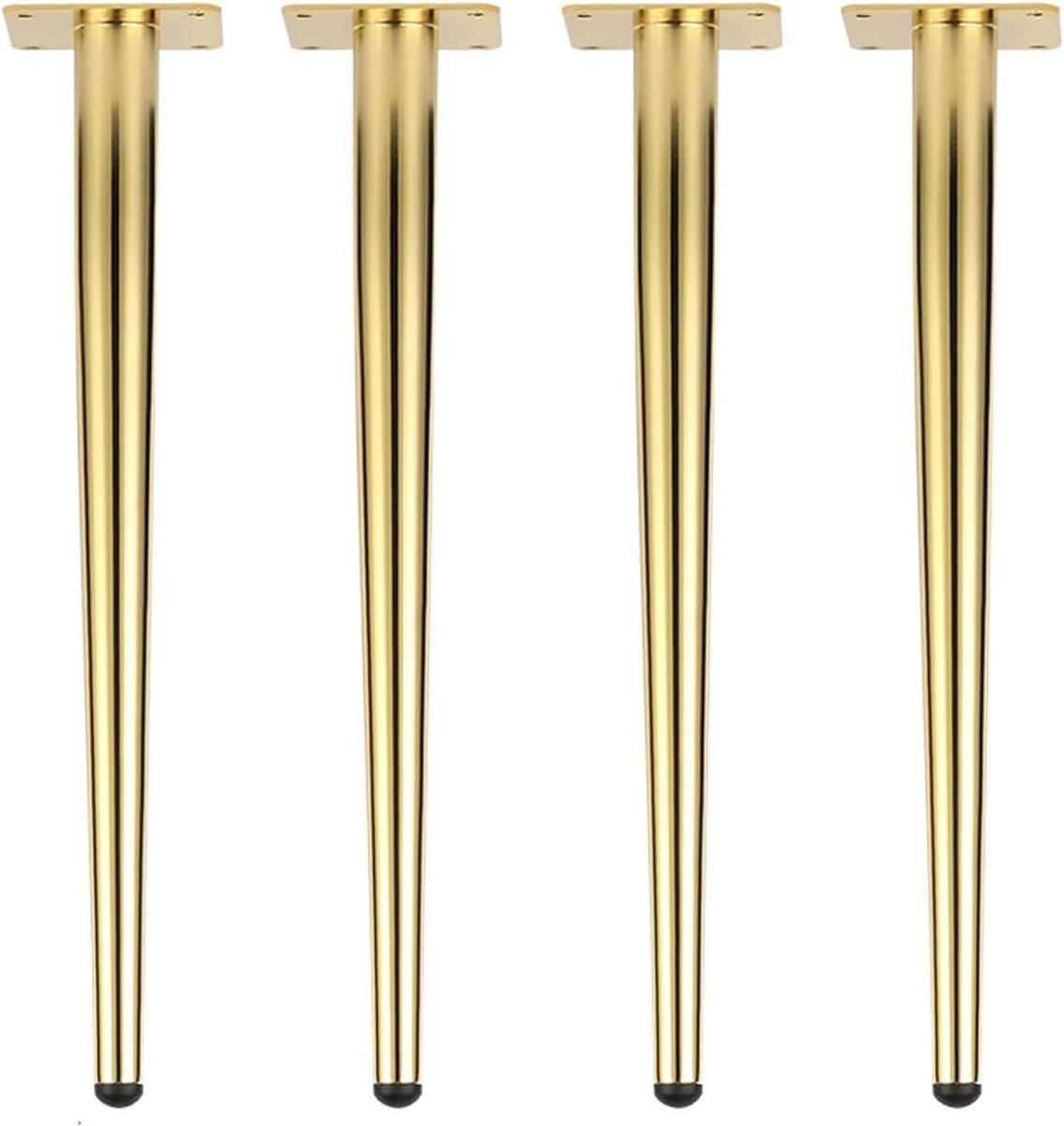 Tafelpoten Set - Meubelonderstel Bank - Meubels Verhogen - Verstelbare Hoogte - 50 cm - Goud