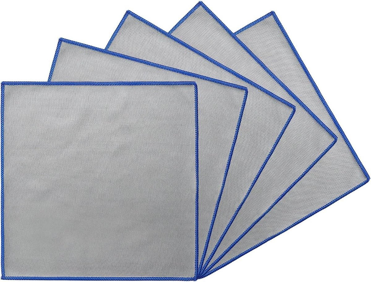 Microvezel doeken - Reinigingsdoeken - Streeploos Glanzen - Zeer absorberend - 5 stuks - Mix