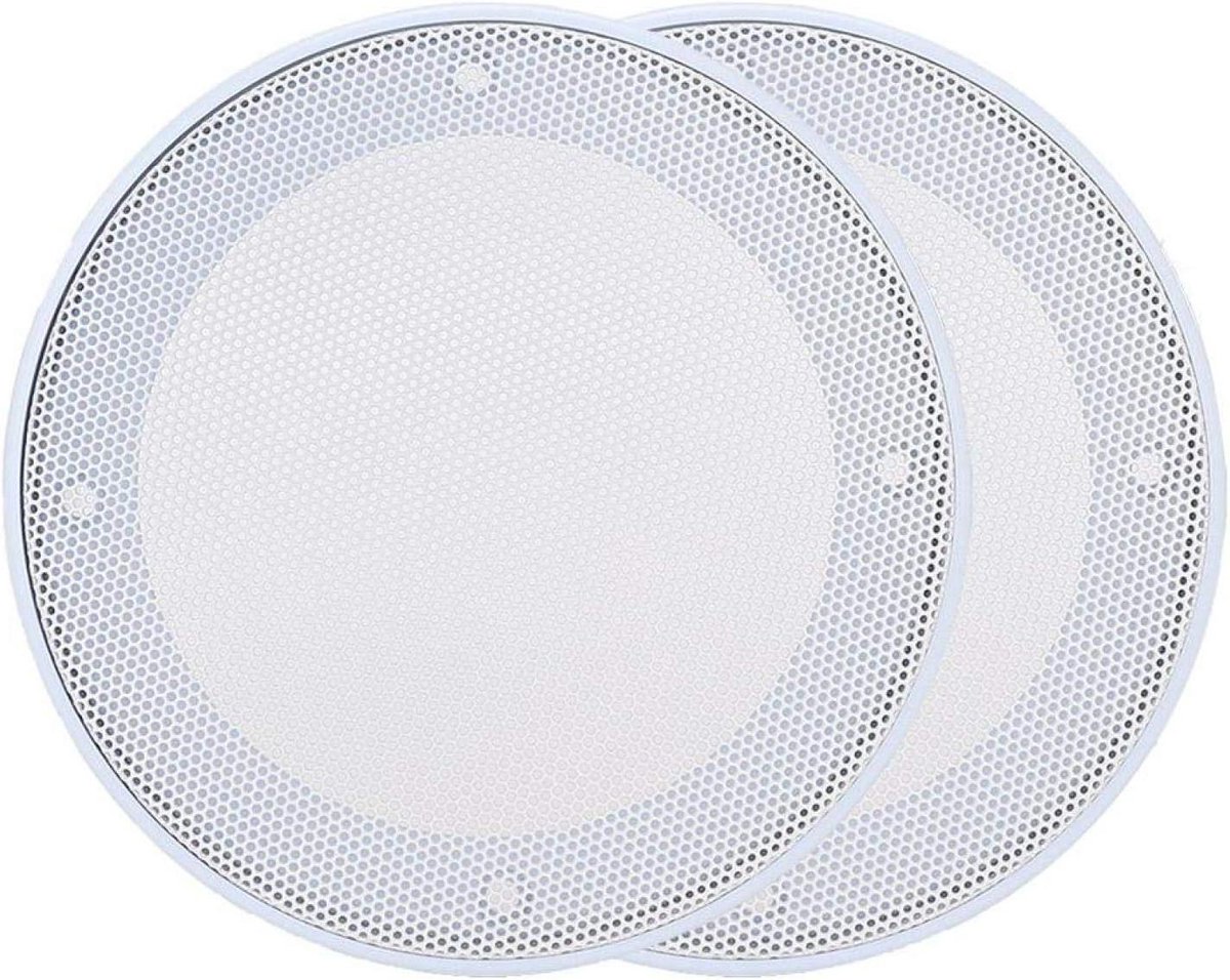 Luidspreker Covers - Speaker Grilles - Muziek Luisteren - Koudgewalst Staal - 4 Inch - Wit