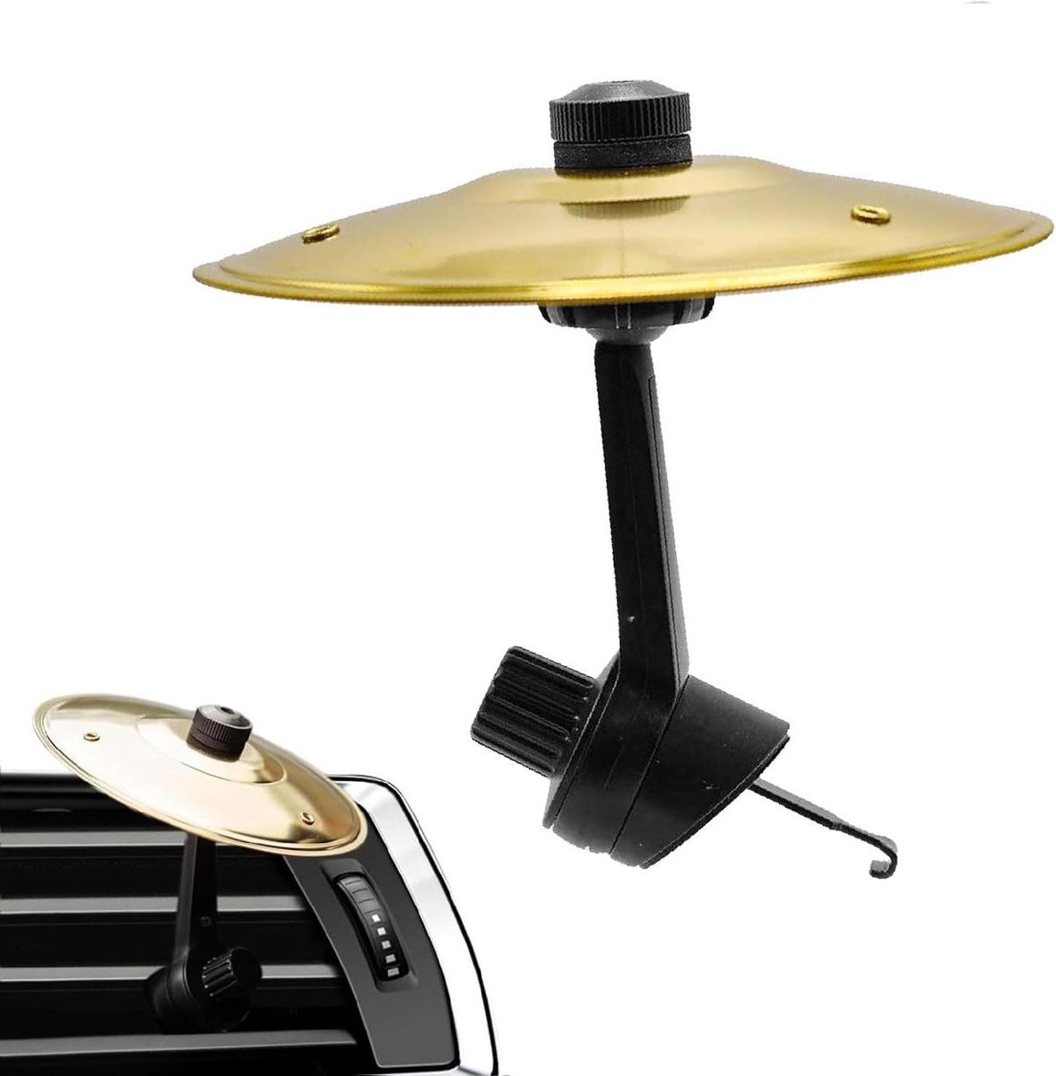 Auto Bekkens - Ventilatie Clips - Muziek Maken - Schokbestendige Clip - Compact Formaat - Goud
