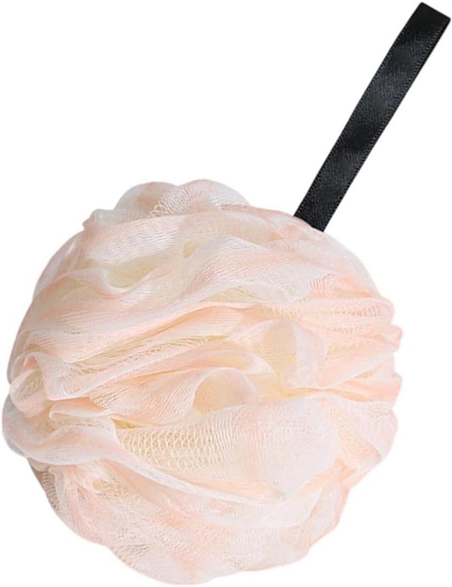 Zachte Douchebal - Badwashandje Luffa - Huid Reinigen - Snel Schuimend - 11 cm - Blauw