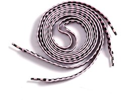 MoonyLI 1 pair of camouflage laces with leopard pattern flat laces (long, 110cm)