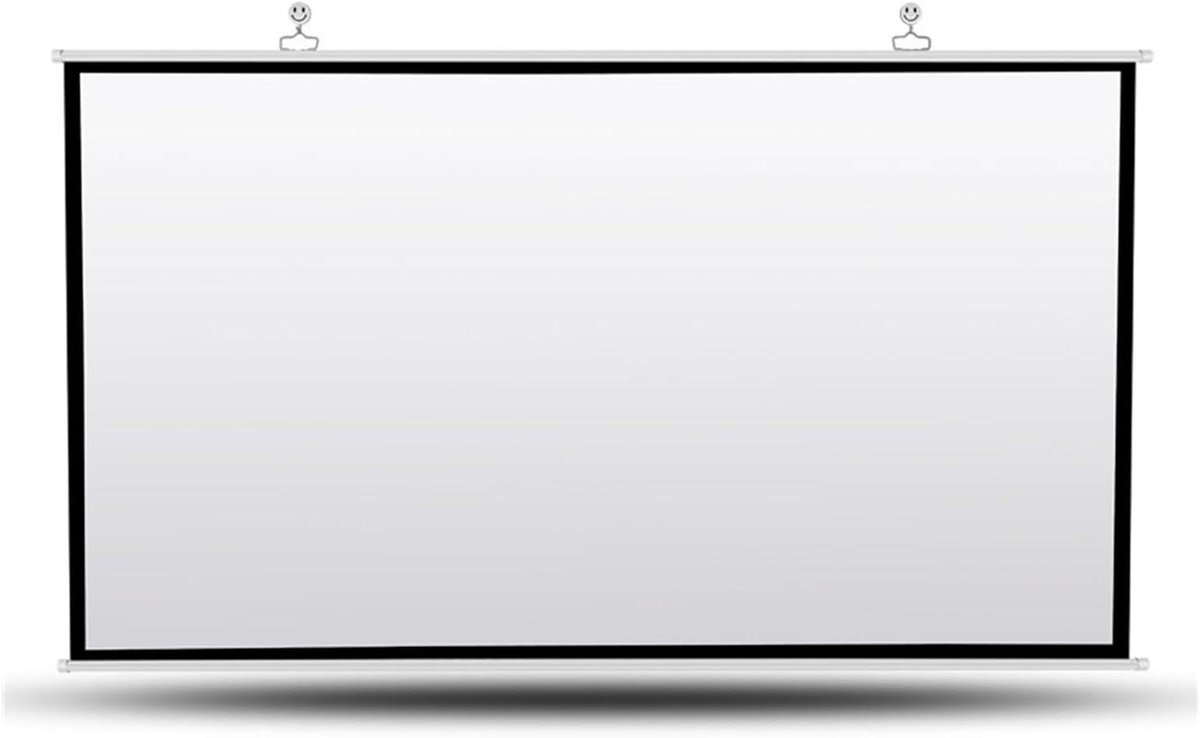 Projectiescherm - Filmscherm Gordijn - Thuis Bioscoop - Vouwbaar Haakontwerp - 100 Inch 4:3 - Wit