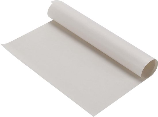 Een lichtgrijs vel papier, opgerold tot een cilinder.