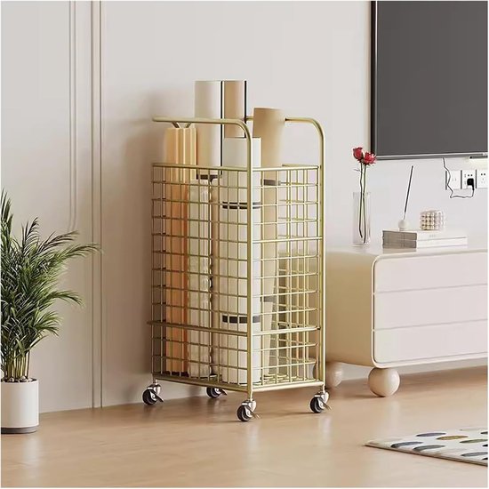 Muurbevestiging Yoga Rek - Opbergrek Fitness - Sport Spullen Opbergen - Multifunctioneel Ontwerp - 40 x 24 x 70 cm — afbeelding 2