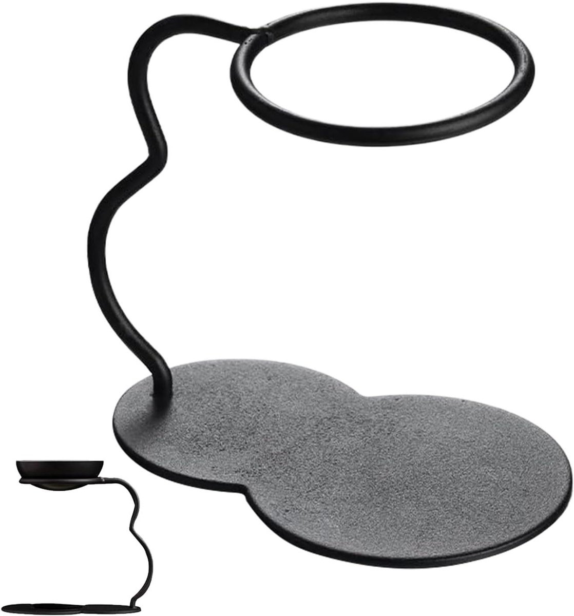 Thee Dripper Standaard - Infusiehouder - Drank Bereiden - Montagevrij Gebruik - 045 kg - Zwart