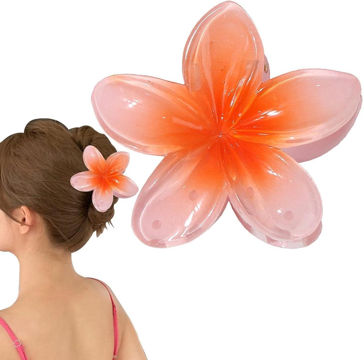 Haar Klauw Clips - Bloem Clips - Haar Stijlen - Sterke Grip - 7 Kleuren - Tropisch