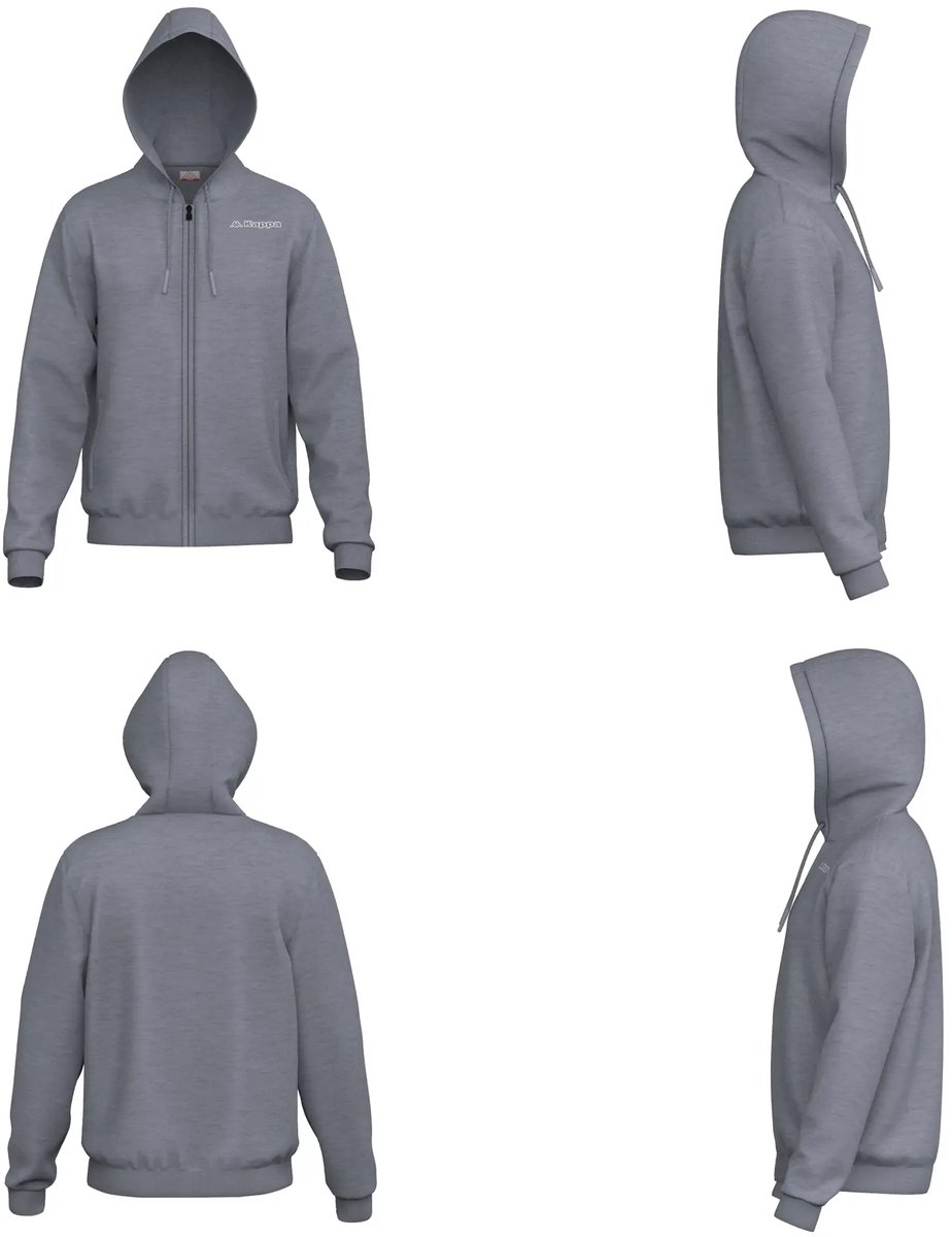 Hoodie Kappa Gruffio Grijs