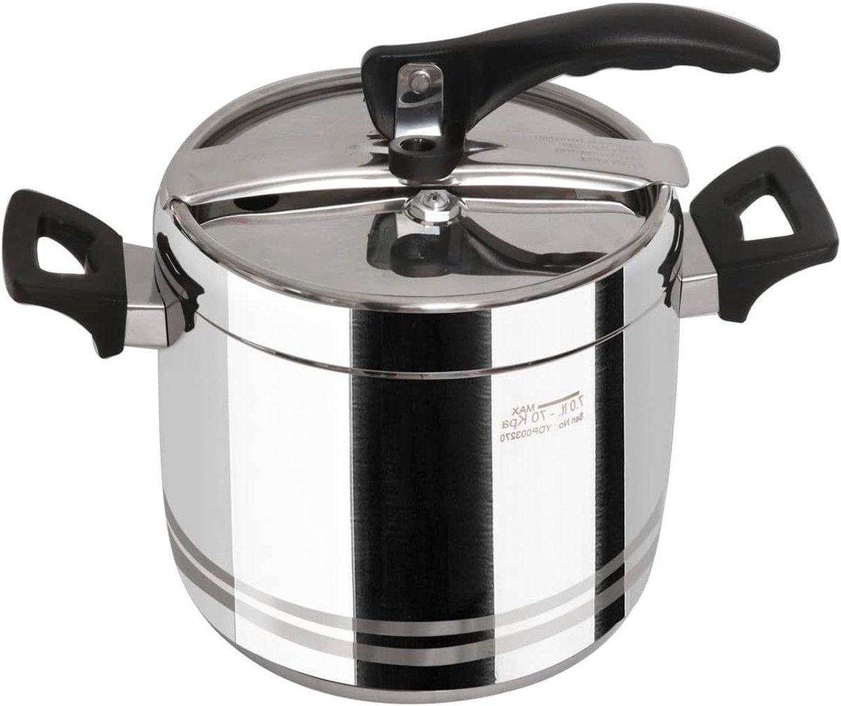 Snelkookpan - Drukpan - Gezond Koken - Veiligheidssysteem - 7 Liter - Zilver