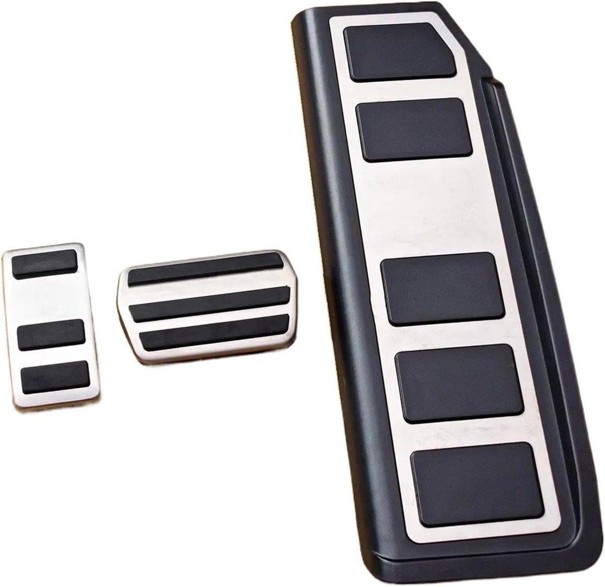 Pedaalhoezen Set - Auto Interieur - Verbeter Rijden - Antislip Ontwerp - 3 Delig - Zilver