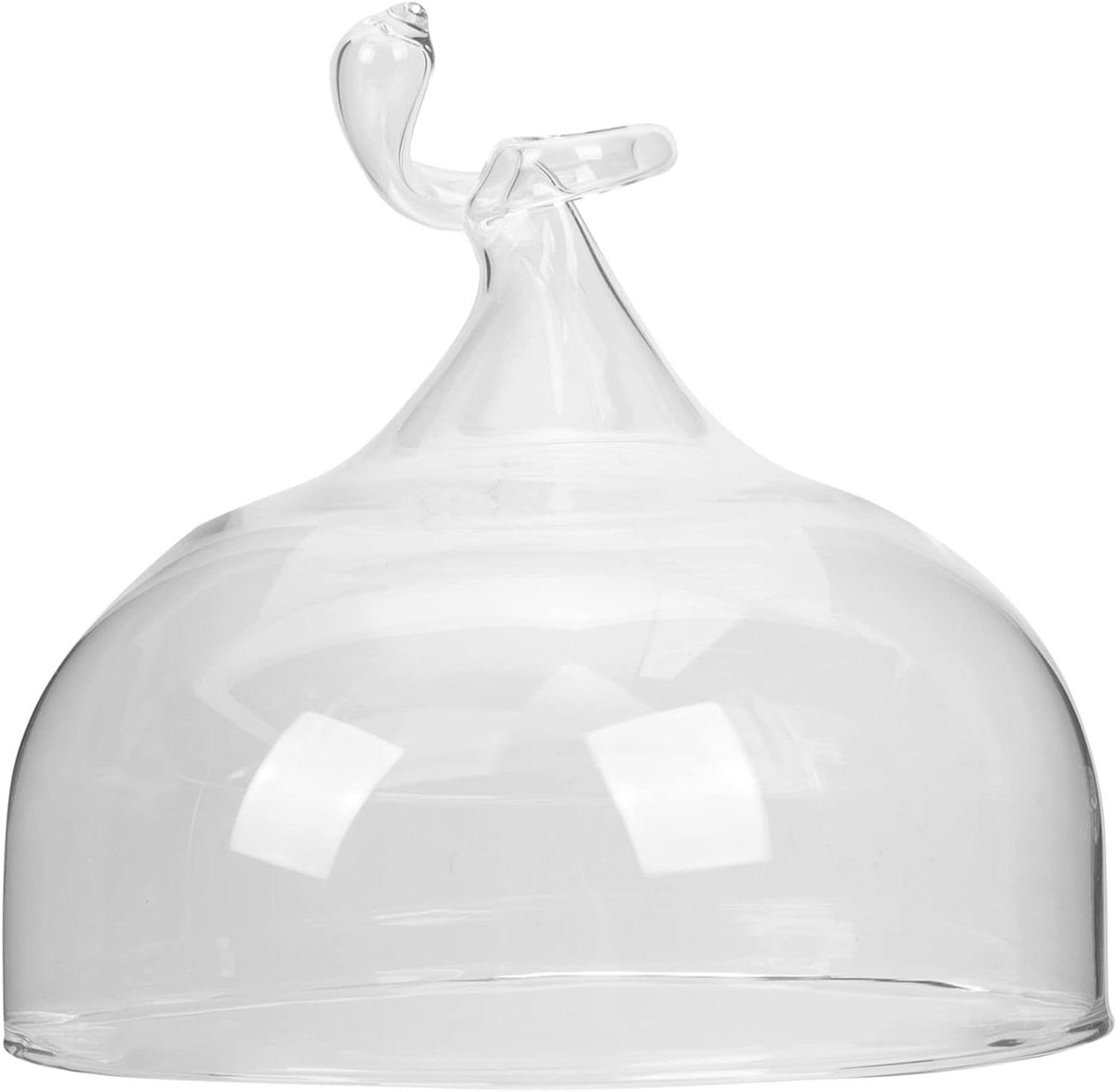 Glazen Taart Deksel - Dessert Koepel - Eten Presenteren - Met Handvat - 18.5 cm - Transparant