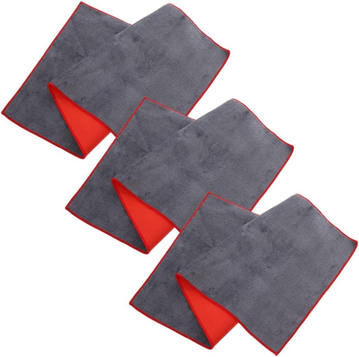 Droogdoeken Auto - Microvezeldoeken - Auto Reinigen - Super Absorberend - 60x30cm - Grijs