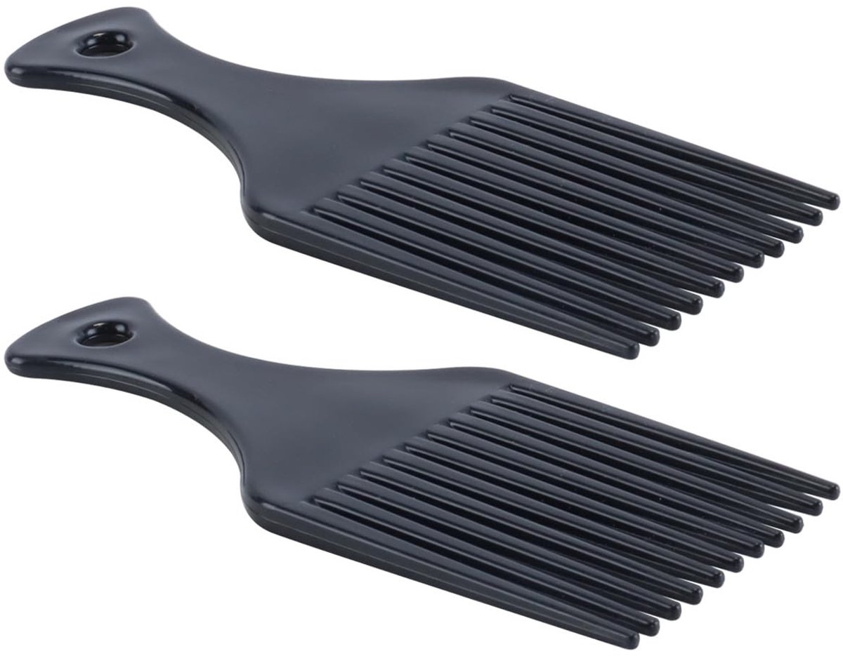 Cosensi - Dailygoods - 2 Stuks Afro-Haarkammen met Brede Tanden