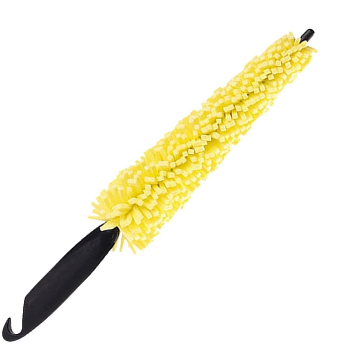 Velgenreinigerborstel - Wielborstel - Auto Poetsen - Duurzaam Sponsontwerp - 28 cm Lengte - Geel