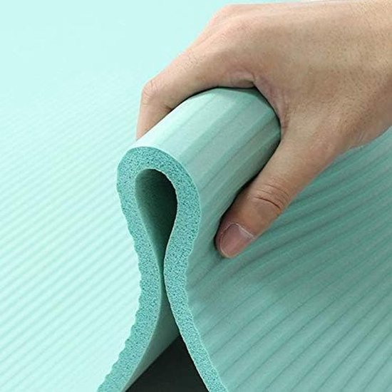 Yogamat - Fitness Pad - Thuis Oefenen - Extra Dik - 185x80cm - Zwart van Yogamat — afbeelding 5