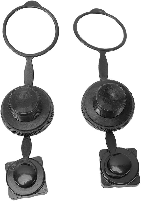 Ventieldopjes Luchtmatras - Ventielpluggen Set - Opblaasbare Boot Reparatie - Schroefdraad Veilige Afdichting - 2 Stuks - Zwart — afbeelding 5